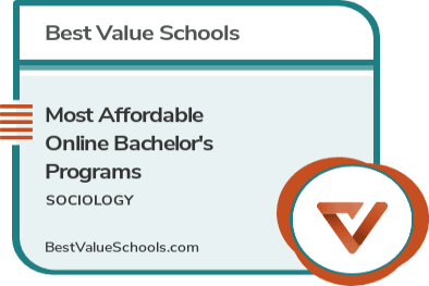 Most Affordable Online Bachelor's in Sociology Programs badge